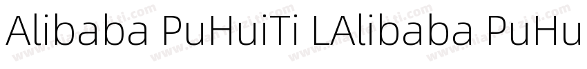 Alibaba PuHuiTi LAlibaba PuHuiTi R字体转换